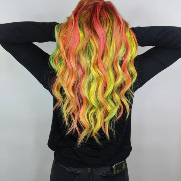Bubble technique hair color salon ukiah