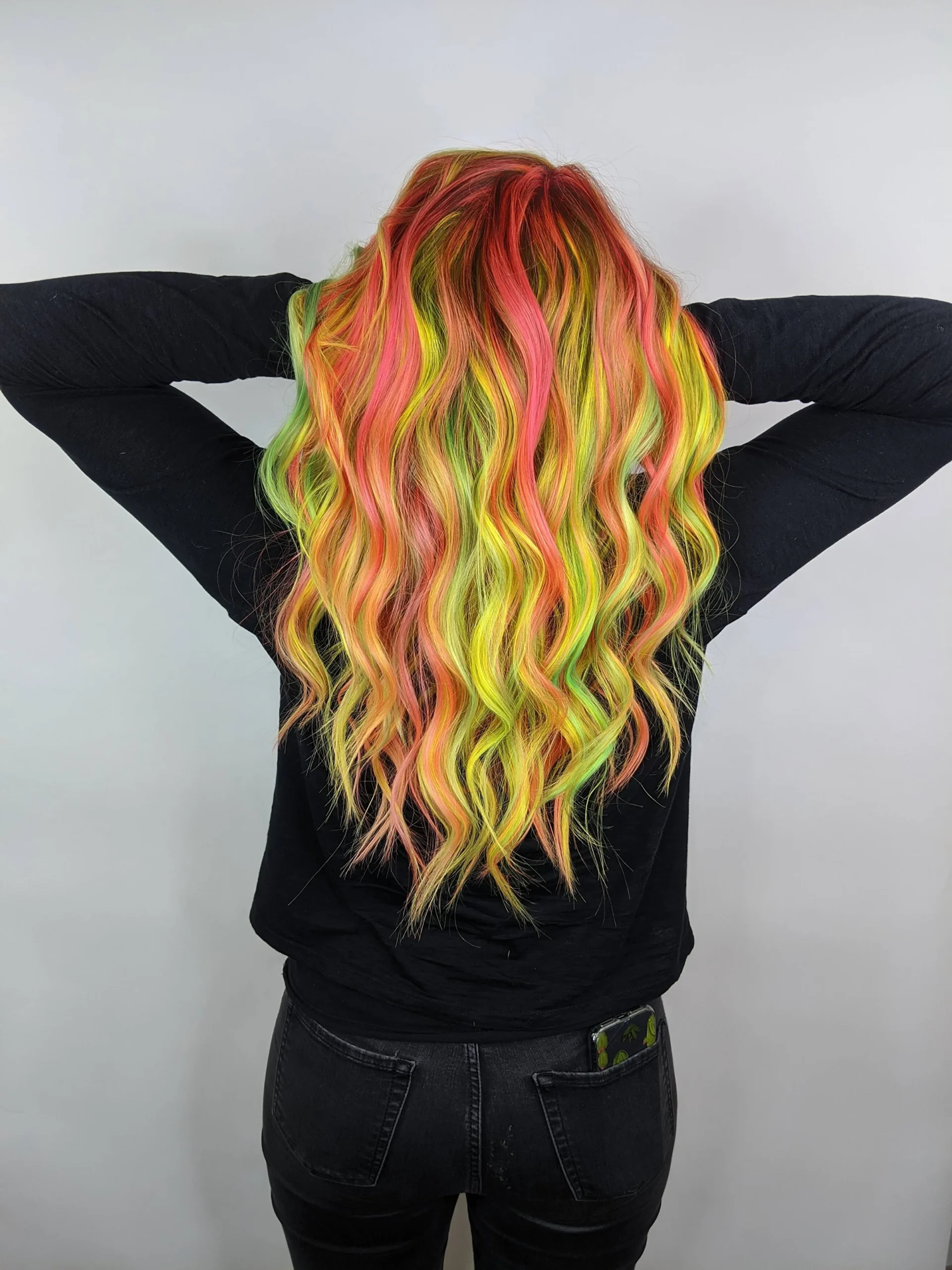Bubble technique hair color salon ukiah