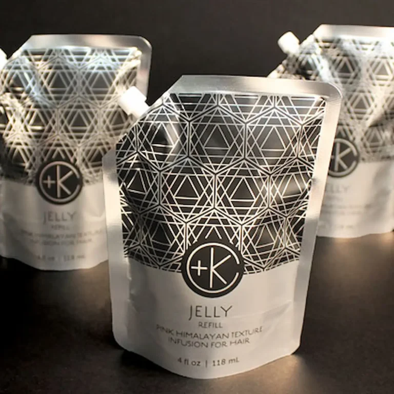 silver foil packet refills in recyclable aluminum for jelly from cult + king.