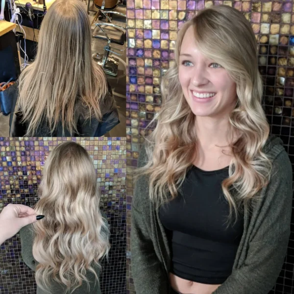 Natural blonde highlights balayage ukiah