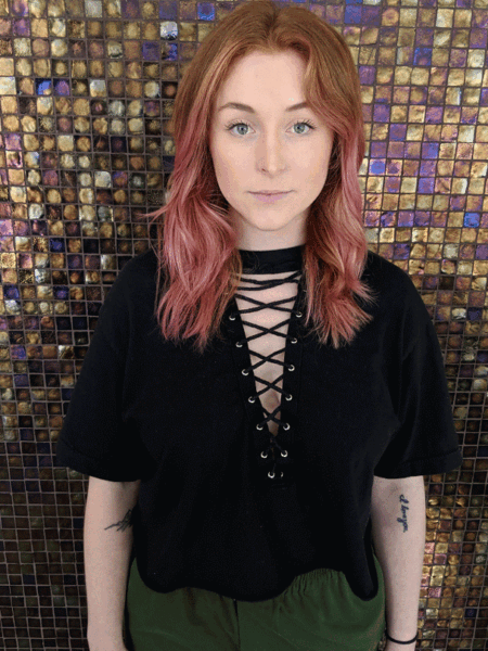 Strawberry hair curly salon ukiah