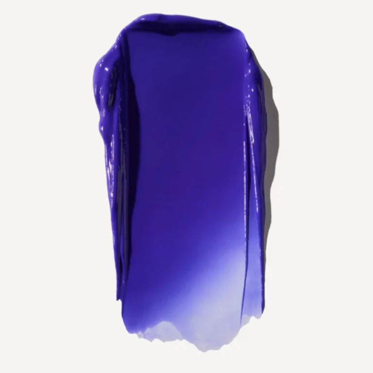 a swatch of violet conditioner showing olaplex no5