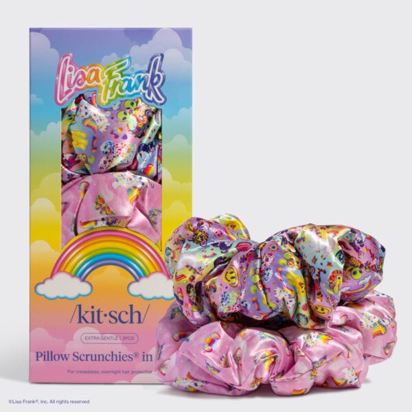 Lisa Frank x Kitsch Pillow Scrunchies® in Satin