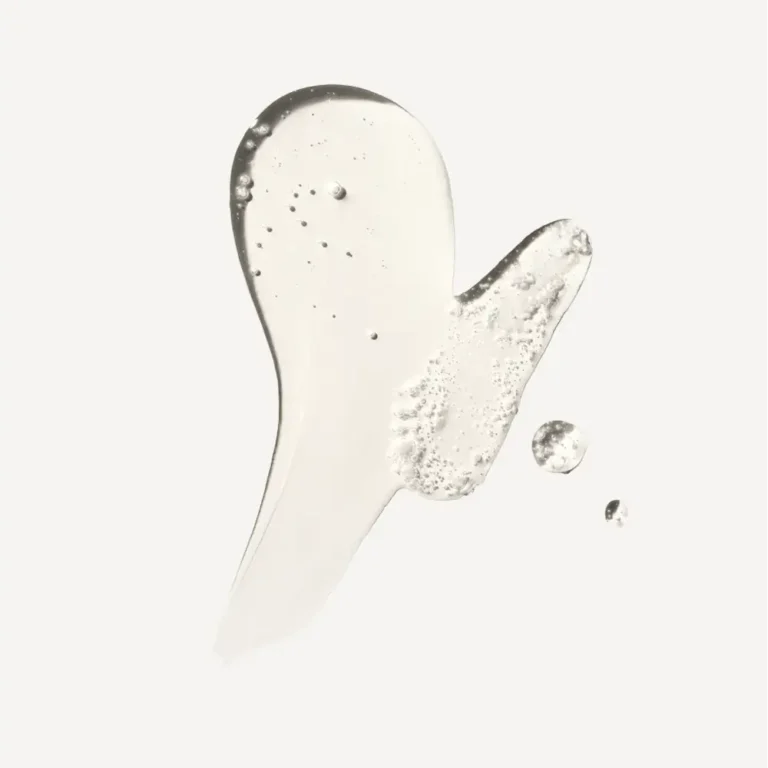 a demo of the texture and color of the olaplex no 9 serum, it's a clear yellow tinted gel serum