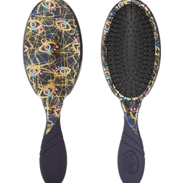 Wet Brush Pro detangler with black and gold mystic eye pattern